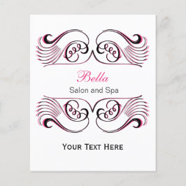 rosa, svartvit Chic - affärsflyget Flygblad