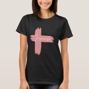 Rosa svartvit Kor Jesucristo T Shirt