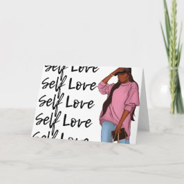 Rosa Sweatshirt | Self Kärlek Series Anteckningskort