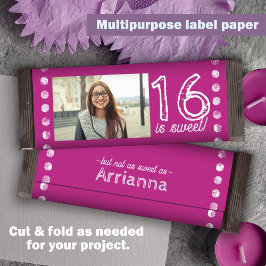 Rosa Sweet 16 Birthday Candy Pub Wrapper