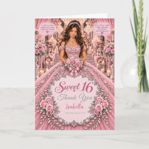 Rosa Sweet 16-fest Tack Kort