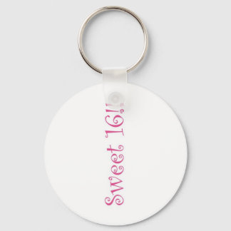 Rosa Sweet 16 Keychain Nyckelring