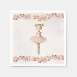Rosa Sweet Ballerina Napkins Pappersservett