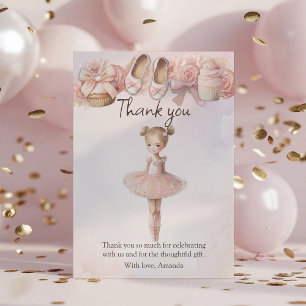 Rosa Sweet Ballerina Tack Kort