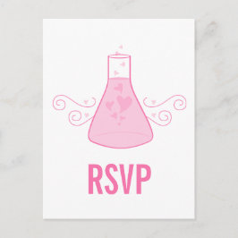 Rosa Sweet Chemistry OSA Postcard Inbjudan Vykort