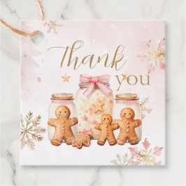 Rosa Sweet Gingertea Tack Girl Birthday Gåvor Etiketter