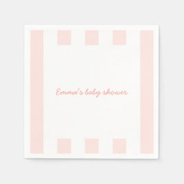 Rosa Sweet Little Peach Baby Shower Napkins Pappersservett