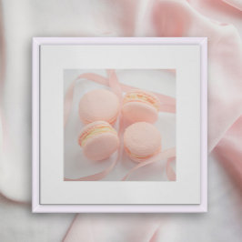 Rosa Sweet Macarons-köket poster | Macaroner