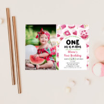 Rosa Sweet Watermelon Birthday 1 Birthday Photo