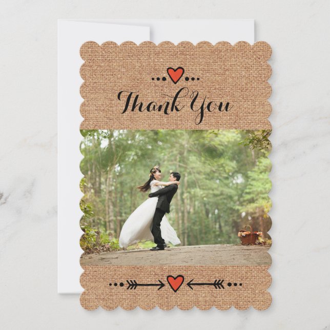 Rosa Sweethearts & Arrows Burlap Tack - B3 (Framsida)