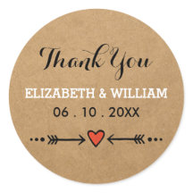 Rosa Sweethearts & Arrows Rustic Bröllop Tack