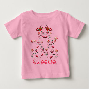 Rosa Sweets Cute Småbarn Fashionable T Shirt