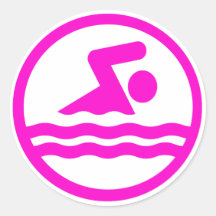 Rosa Swimming & Diving Simma Sticker