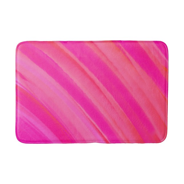 Rosa Swirl Abstrakt Badrumsmatta (Framsidan)