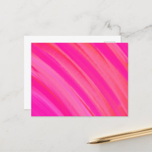 Rosa Swirl Abstrakt Vykort