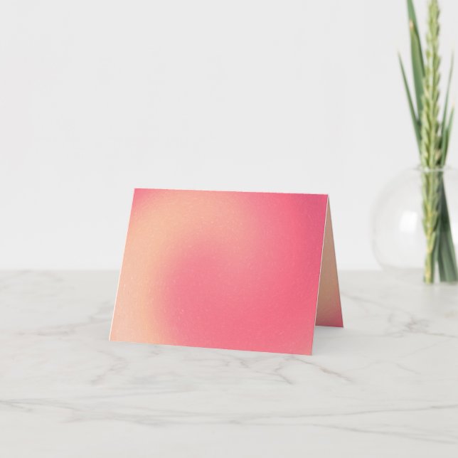 Rosa Swirl-anteckningskort Kort (Framsida)