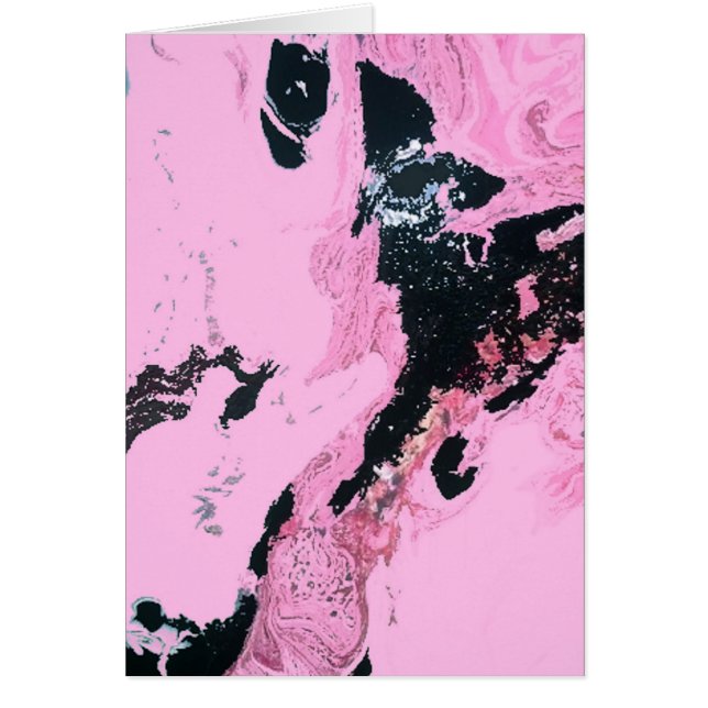 ROSA SWIRL HÄLSNINGSKORT (Framsidan)