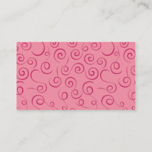 Rosa Swirls Affärskort Visitkort