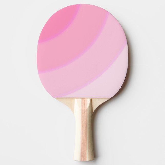 Rosa Swirls Ping Pong Paddle Pingisracket (Framsidan)