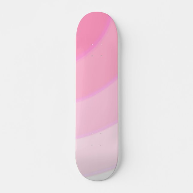 Rosa Swirls Skateboard (Framsida)