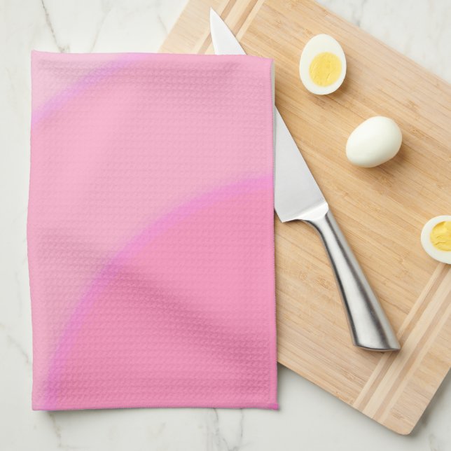 Rosa Swirls Tea Towels Kökshandduk (Vikt i Fjärdedel)