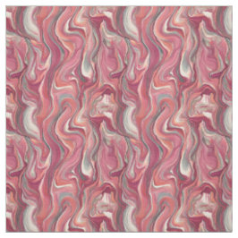 Rosa Swirls Twists Paint Pour Design Fabric Tyg