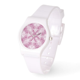 Rosa Swirls Watch Armbandsur