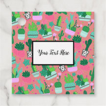 Rosa sydvästlig kaktusmönster födelsedagsfest