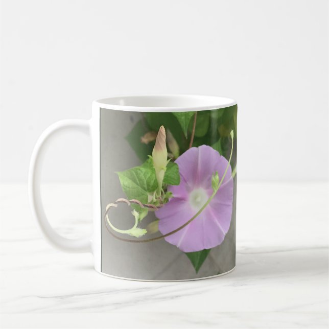 Rosa symfoni Morning Glory Kaffemugg (Vänster)