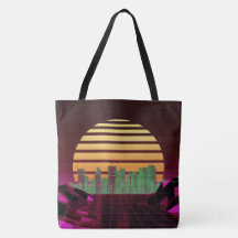 Rosa Synthwave All-over-Print Tote