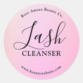 Rosa Syren Lash Cleanser Schampo Etikett