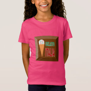 Rosa T-shirt bra jersey för flickor GELATO ITALIA