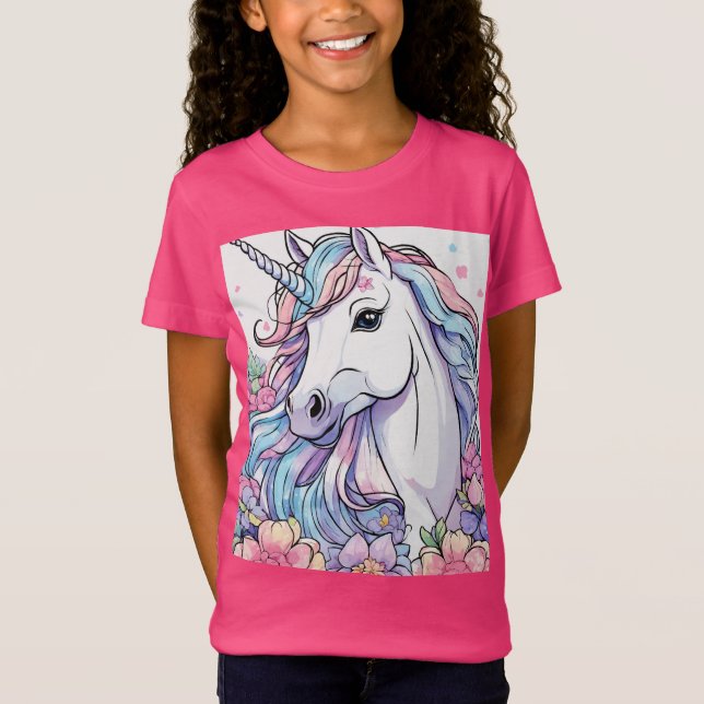 "'Rosa T shirt of the unicorn" (Framsida)