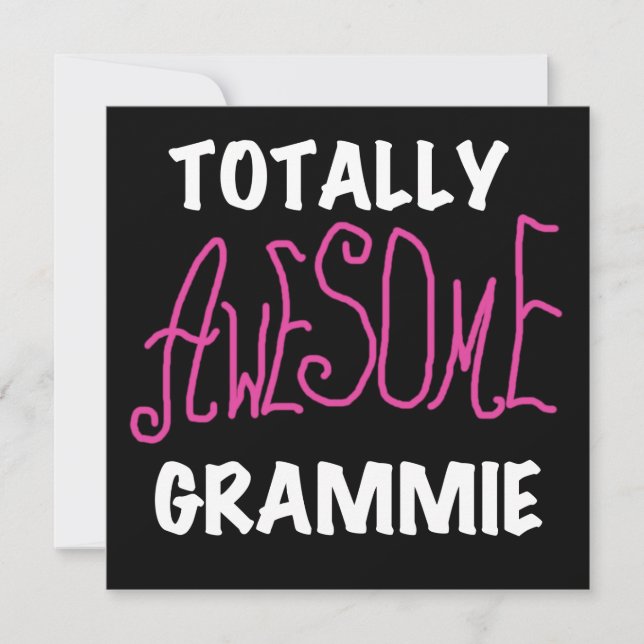 Rosa T-shirts  Fantastisk Grammie (Framsida)