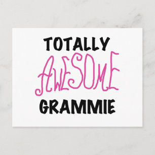 Rosa T-shirts Fantastisk Grammie Vykort