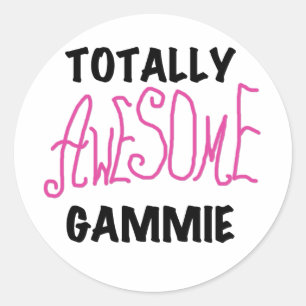 Rosa T-shirts och presenter för Fantastisk-gammie Runt Klistermärke