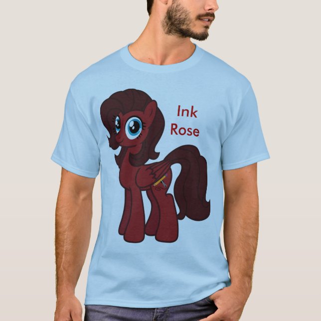 Rosa T-tröja för bläck Tee (Framsida)