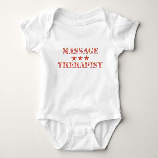 Rosa T-tröja för Camo massageterapeut T-shirt (Framsida)