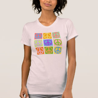 Rosa T-tröja för fredstecken - MER färgar T Shirt
