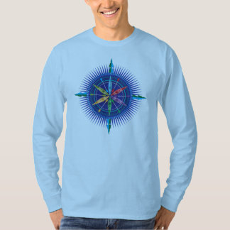 Rosa T-tröja för kajakkompass T-shirt