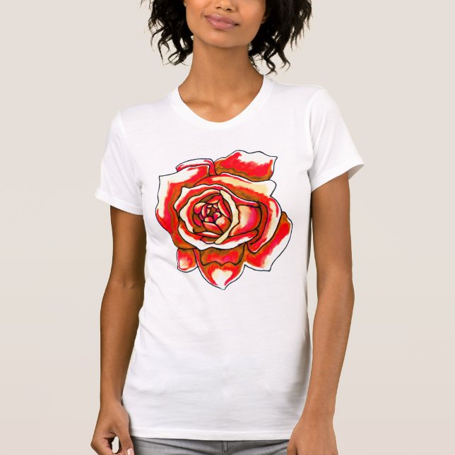 Rosa T-tröja Tee Shirt (Framsida)