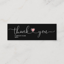  rosa tack för din ordning mini visitkort