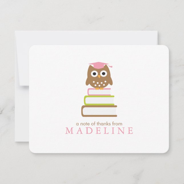 Rosa tack för uggladagisstudenten (Framsida)