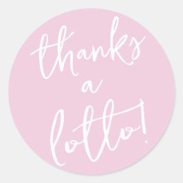 Rosa tack så mycket lotto dekal lotteri lott prese runt klistermärke