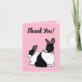 Rosa - tackkort för nederländsk kanin kort