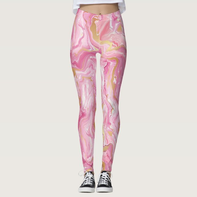 Rosa Taffy Leggings (Framsida)