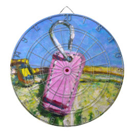 Rosa Tag Expressionistiska Målningar iPad mini Darttavla