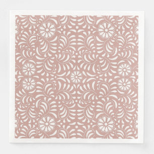 Rosa Talavera-plattor Spansk stil Fiesta Pappersservett