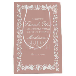 Rosa Talavera Tile Fiesta Möhippa Brunch Favors