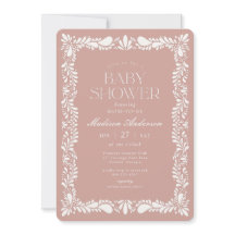 Rosa Talavera Tile Spain Fiesta Baby Shower